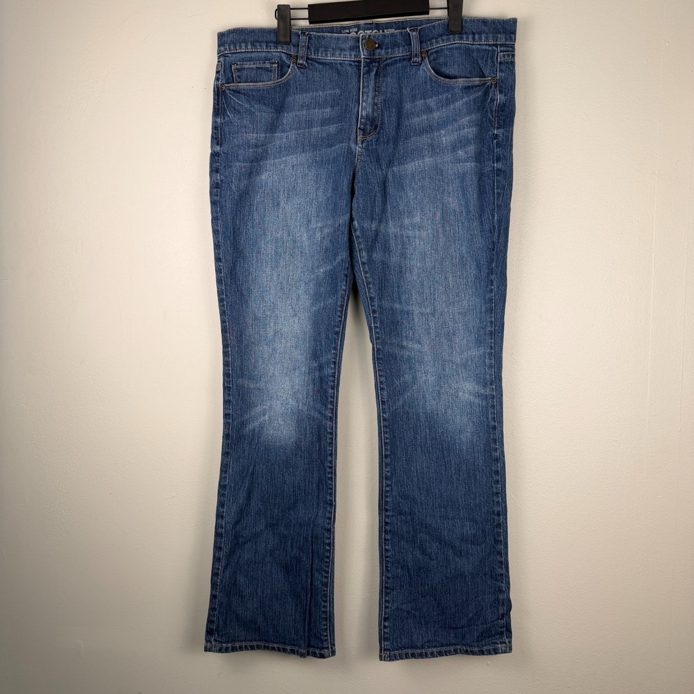 New York & Company Jeans Womens 14 (36x30) Blue Denim‎ Bootcut Low-Rise Casual
